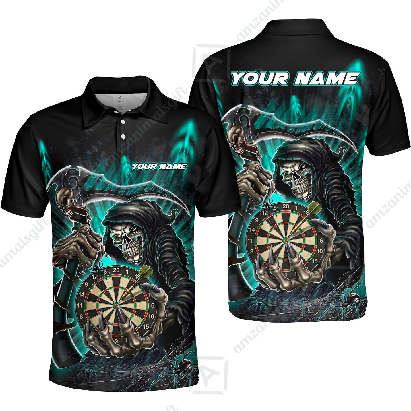 Unisex Polo Shirt||Turquoise