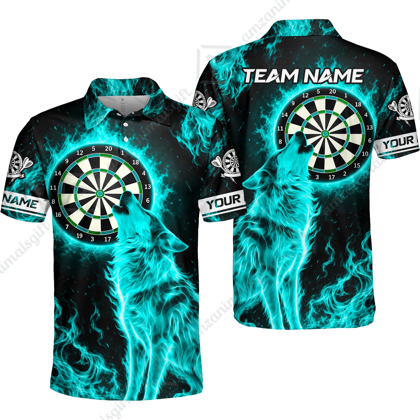 Unisex Polo Shirt||Turquoise