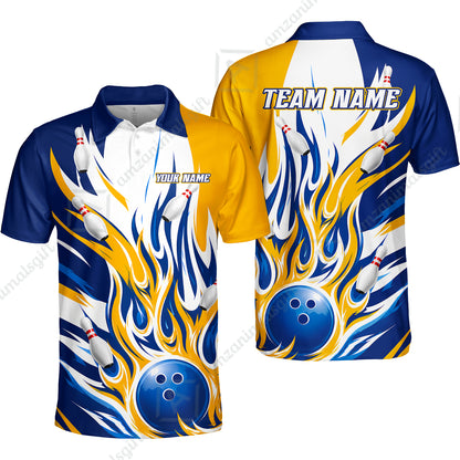Unisex Polo||Yellow Blue