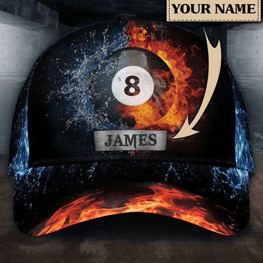Customized Billiard Cap, Billiard Pools Queen Personalized Name 3D Hats, Best Billiard Pool Hat For Billiard Players