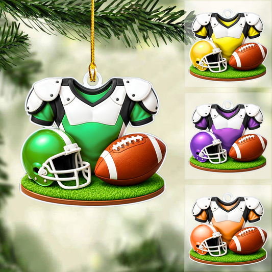Personalized American Football Christmas Ornament, American Football Things, Custom Ornament Christmas Gift, Keychain American Football, Car Ornament American Football