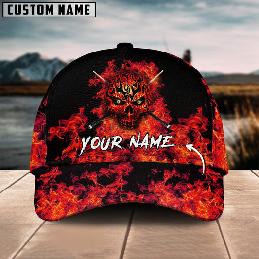 Customized Billiard Cap, Billiard Pools Player Skull Personalized Name Hats, Best Billiard Pool Hat For Billiard Players