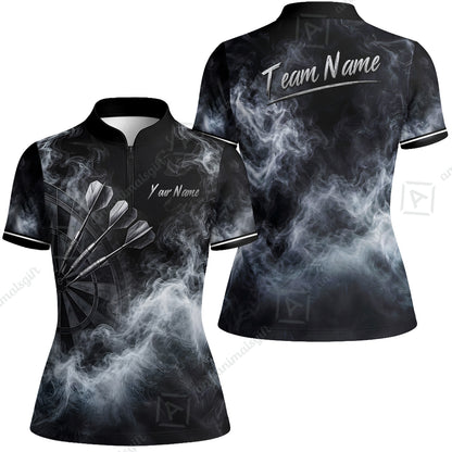 Custom Fog Rolling Darts Jersey, Personalized Name & Team Name, Smoky Dartboard Shirt for Players