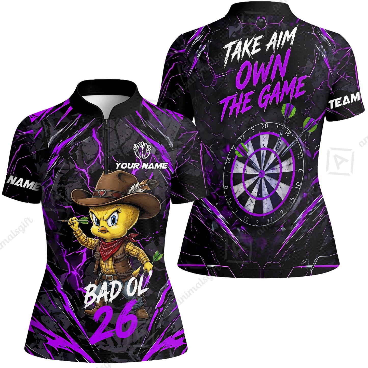 Women Jersey Shirt||Purple