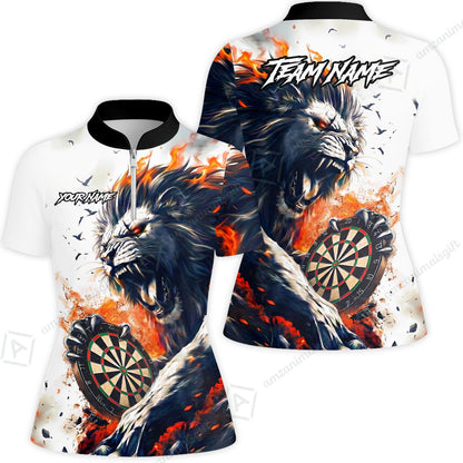 Customized Lion Fire Lava Darts Jersey, Personalized Name And Team Name For Dart Players