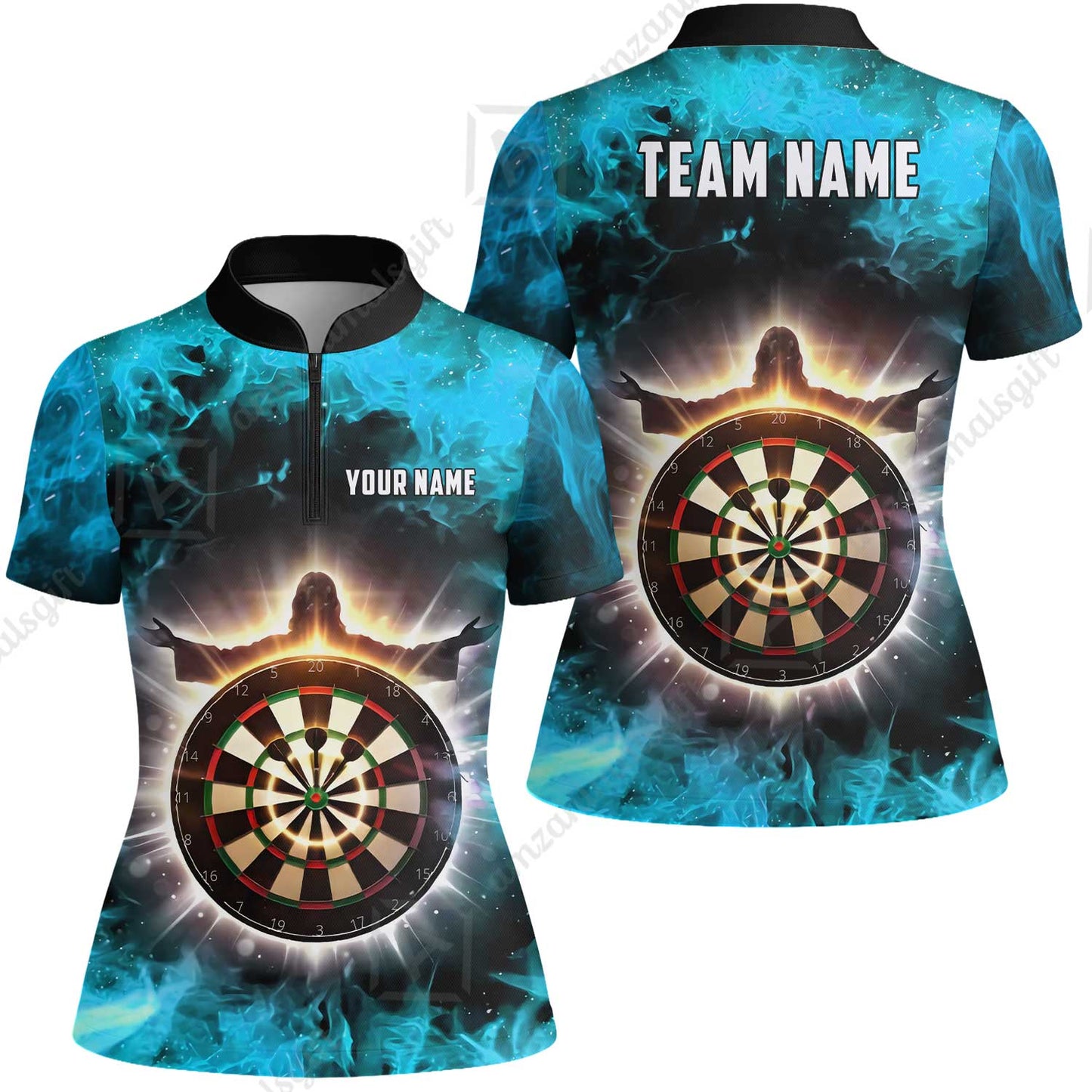 Custom Darts Team Jersey, Personalized Heavenly Strike Dart Polo Shirt For Players With Name & Team Name
