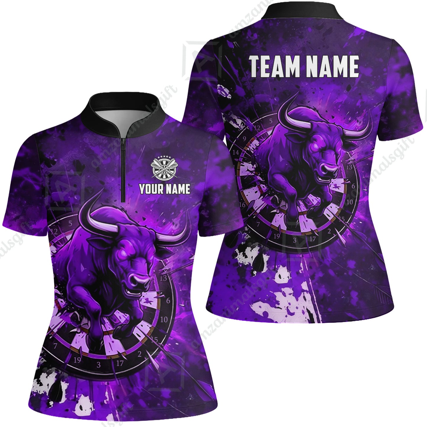 Custom Darts Team Jersey, Personalized Raging Bull Jersey Shirt For Players With Name & Team Name