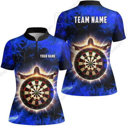 Custom Darts Team Jersey, Personalized Heavenly Strike Dart Polo Shirt For Players With Name & Team Name