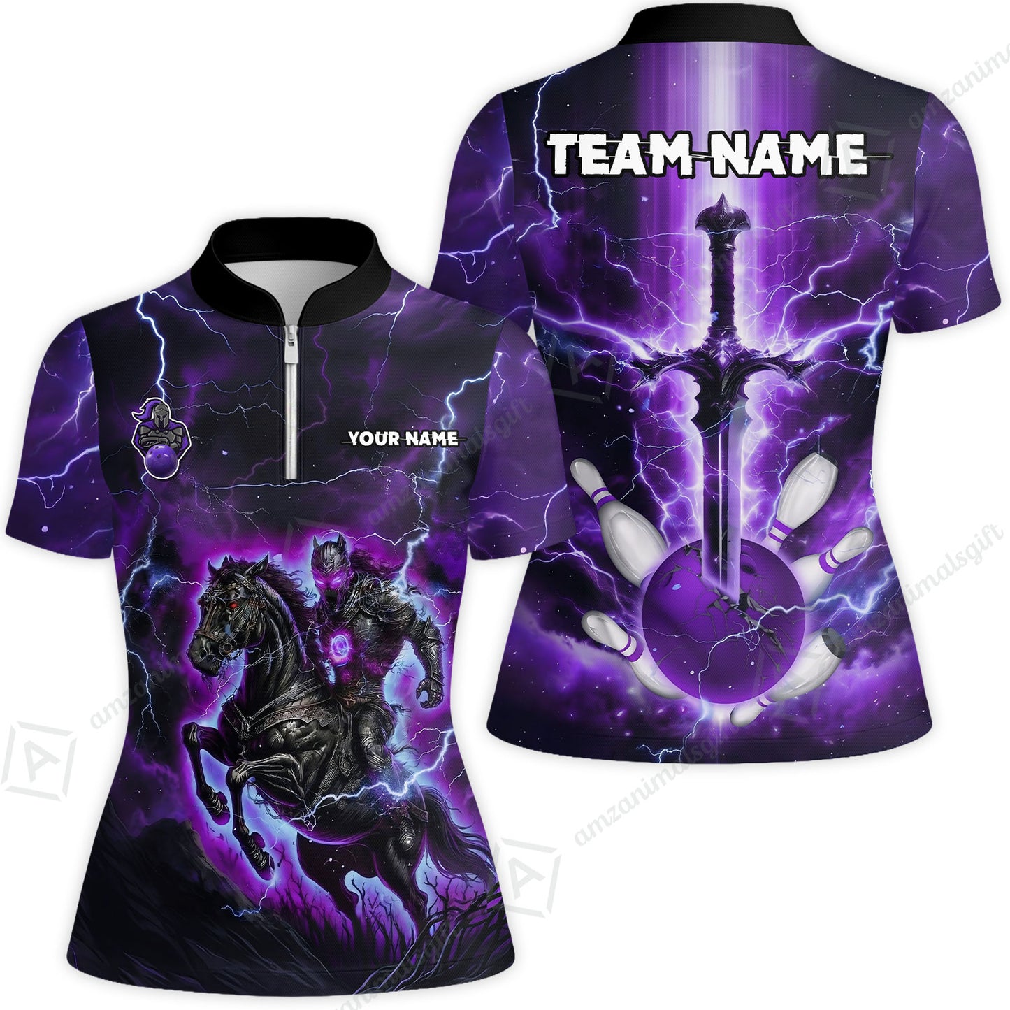 Custom Bowling Jersey Polo Shirt, Dark Knight Bowling, Custom Bowling Jersey Team Shirt For Players With Name & Team Name