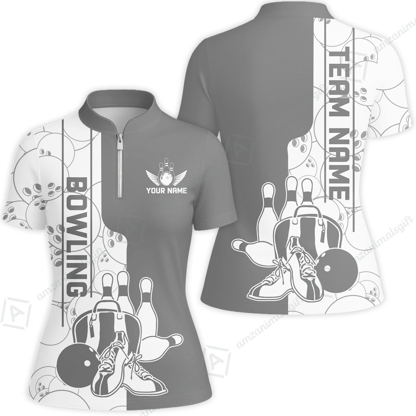 Custom Bowling Team Jersey Bowling Shoes Polo Shirts, Bowling Team Uniforms, Personalized Name And Team Name