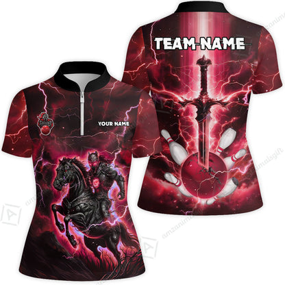 Custom Bowling Jersey Polo Shirt, Dark Knight Bowling, Custom Bowling Jersey Team Shirt For Players With Name & Team Name