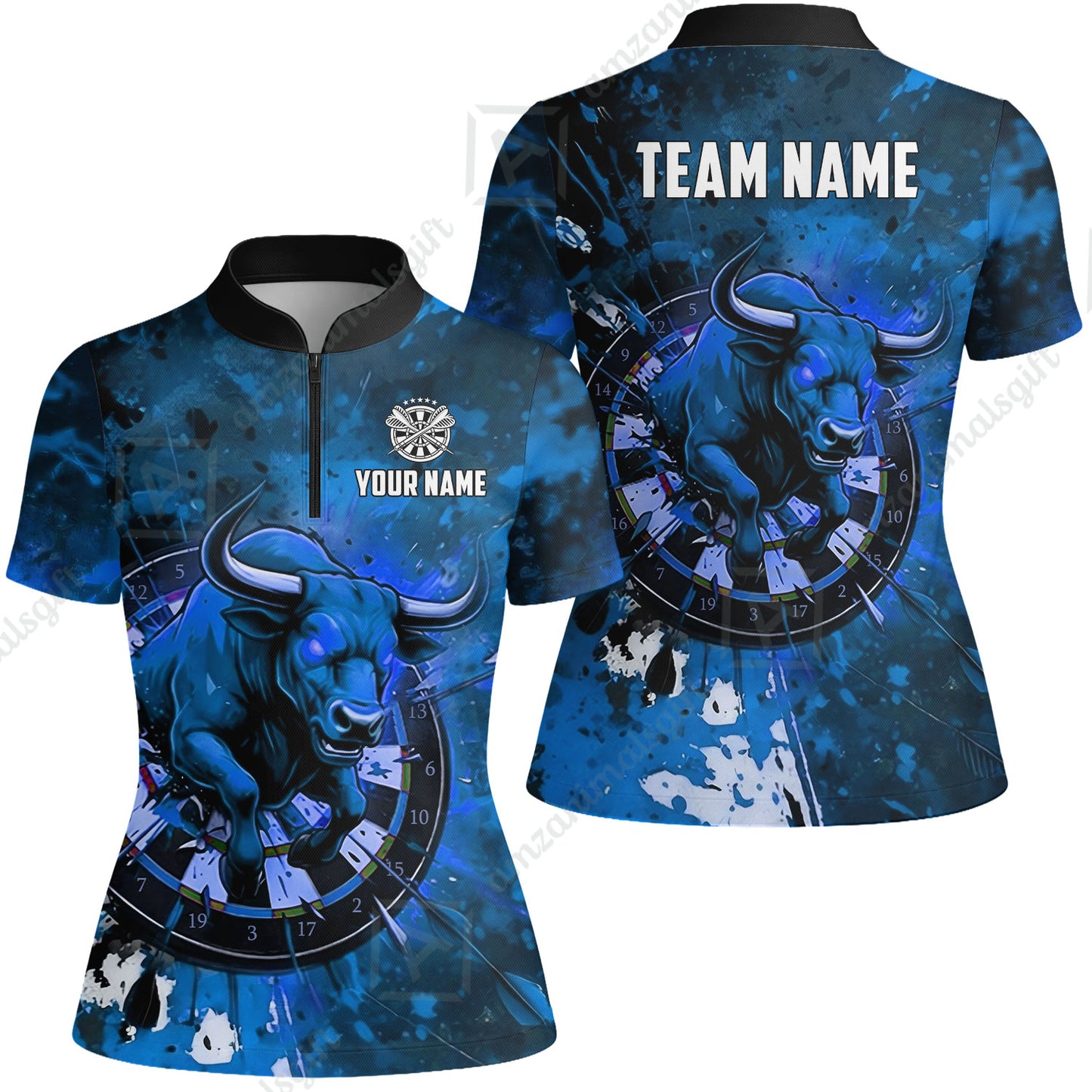Custom Darts Team Jersey, Personalized Raging Bull Jersey Shirt For Players With Name & Team Name