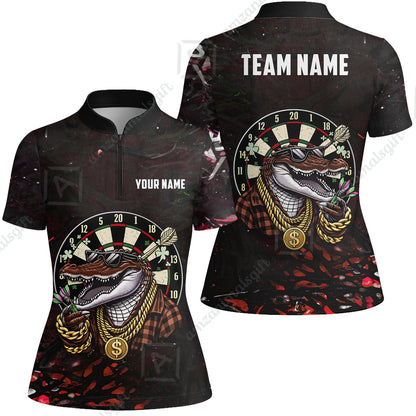 Custom Darts Team Jersey, Personalized Alligator Dart Jersey Shirt For Players With Name & Team Name
