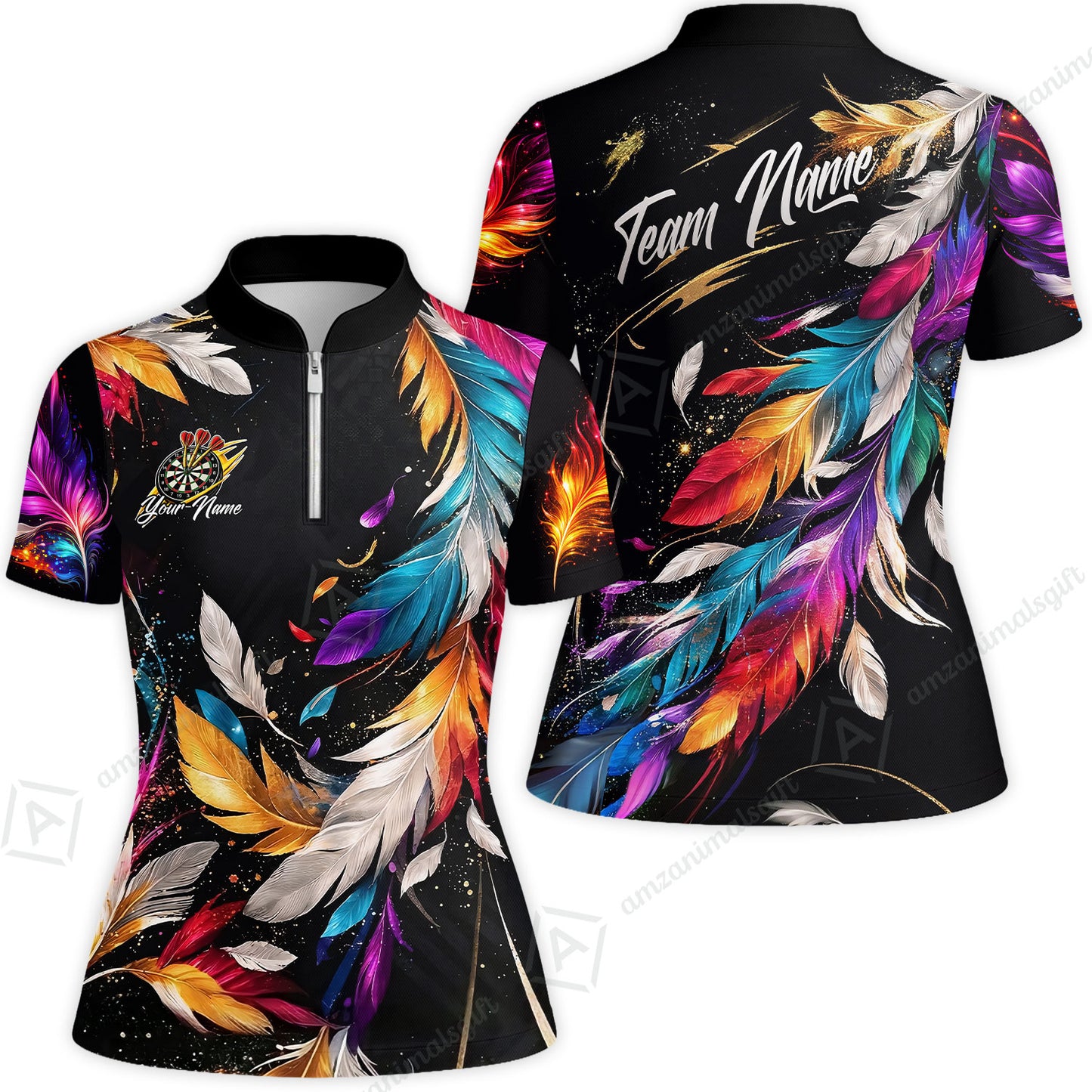 Custom Darts Team Jersey, Personalized Galaxy Sparkle Darts Shirt For Players With Name & Team Name