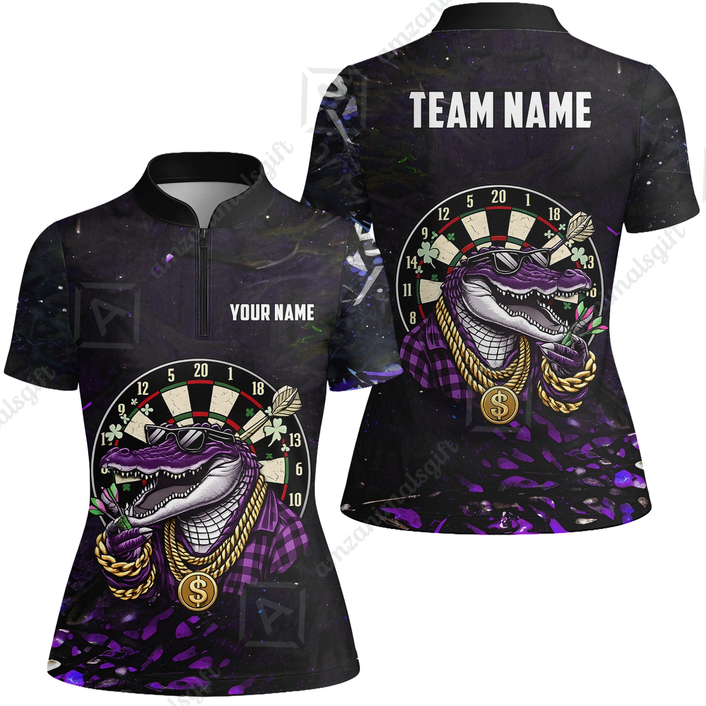Custom Darts Team Jersey, Personalized Alligator Dart Jersey Shirt For Players With Name & Team Name