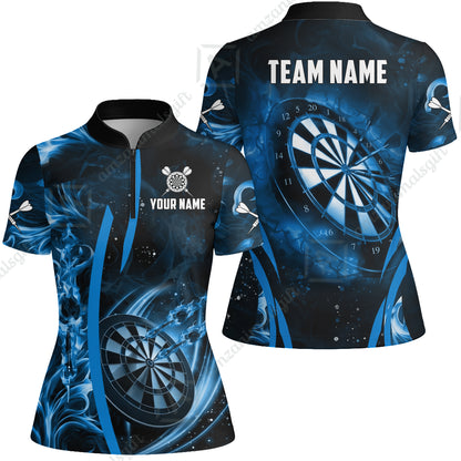 Custom Darts Jersey Polo Shirt, Vibrant Neon Darts, Custom Dart Jersey Team Shirt For Players With Name & Team Name