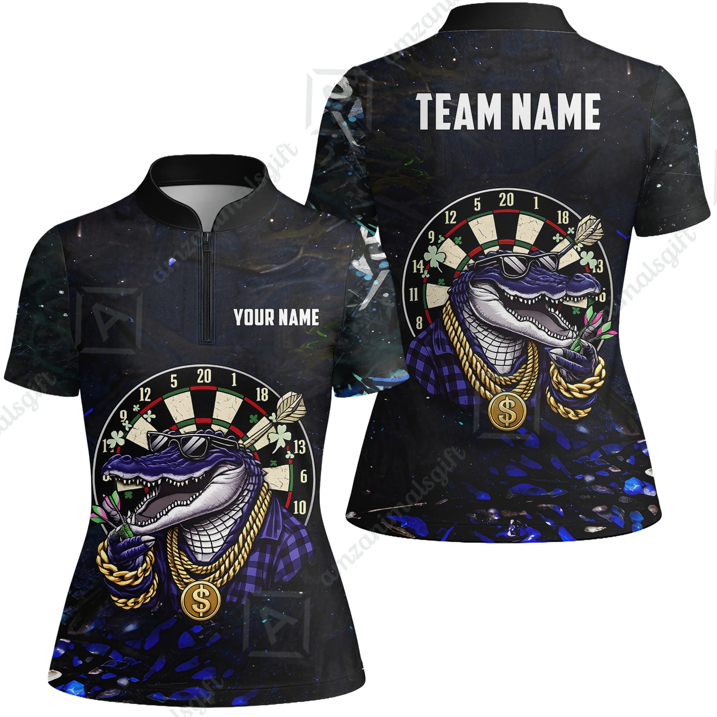 Custom Darts Team Jersey, Personalized Alligator Dart Jersey Shirt For Players With Name & Team Name