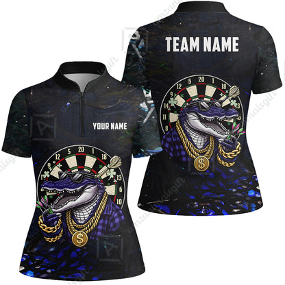 Custom Darts Team Jersey, Personalized Alligator Dart Jersey Shirt For Players With Name & Team Name