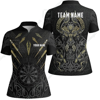 Custom Darts Team Jersey, Personalized Viking Darts Polo Shirt For Players With Name & Team Name