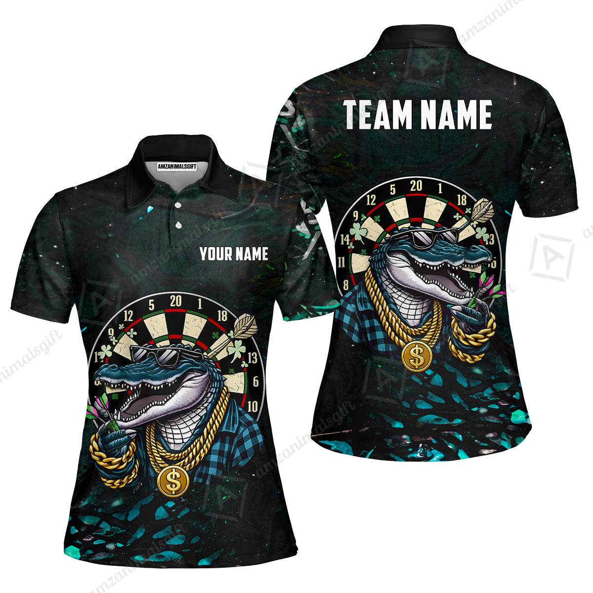 Custom Darts Team Jersey, Personalized Alligator Dart Jersey Shirt For Players With Name & Team Name
