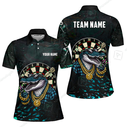 Custom Darts Team Jersey, Personalized Alligator Dart Jersey Shirt For Players With Name & Team Name
