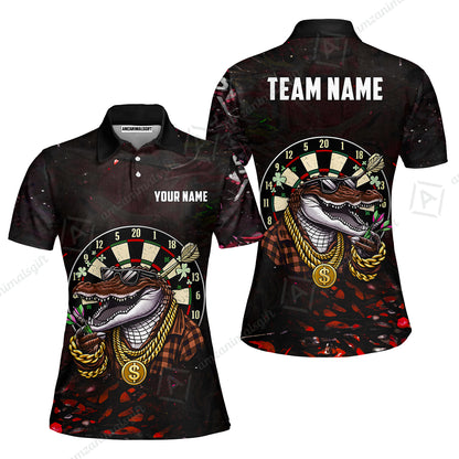 Custom Darts Team Jersey, Personalized Alligator Dart Jersey Shirt For Players With Name & Team Name