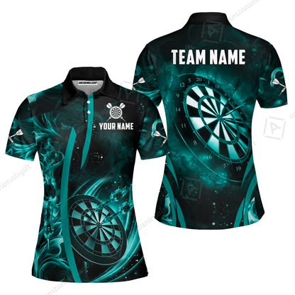 Custom Darts Jersey Polo Shirt, Vibrant Neon Darts, Custom Dart Jersey Team Shirt For Players With Name & Team Name