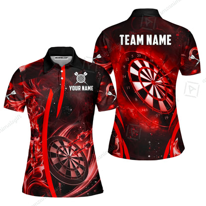 Custom Darts Jersey Polo Shirt, Vibrant Neon Darts, Custom Dart Jersey Team Shirt For Players With Name & Team Name