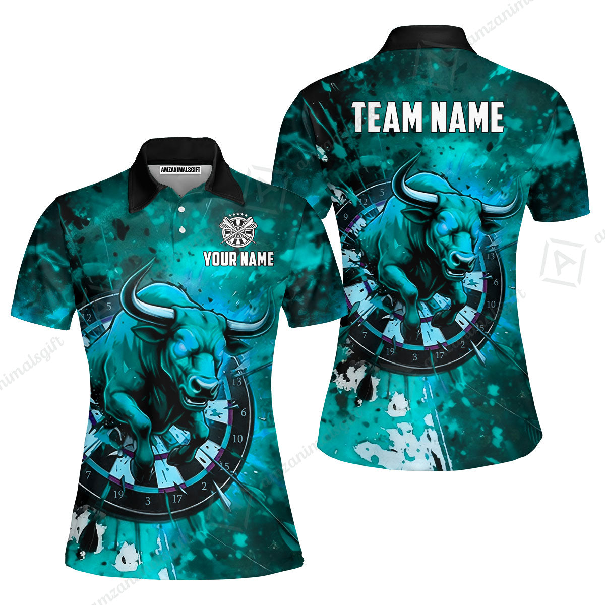 Custom Darts Team Jersey, Personalized Raging Bull Jersey Shirt For Players With Name & Team Name