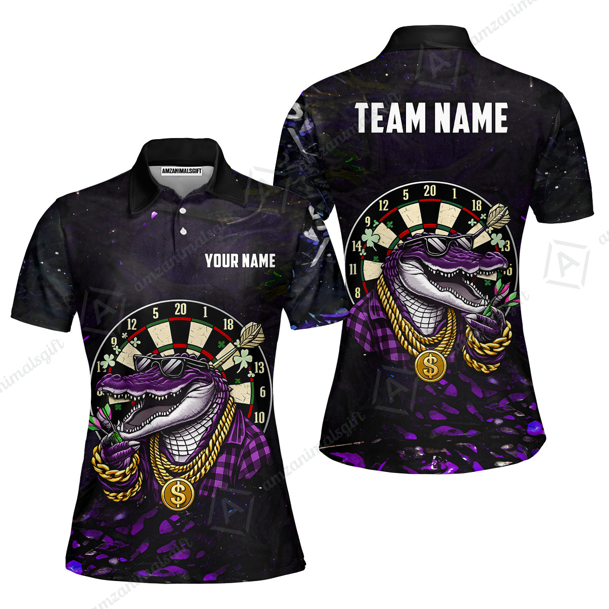 Custom Darts Team Jersey, Personalized Alligator Dart Jersey Shirt For Players With Name & Team Name