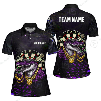 Custom Darts Team Jersey, Personalized Alligator Dart Jersey Shirt For Players With Name & Team Name