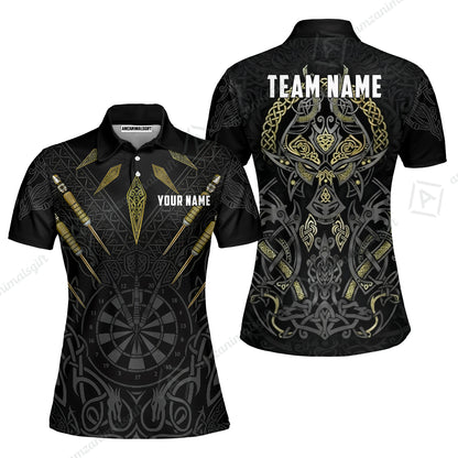 Custom Darts Team Jersey, Personalized Viking Darts Polo Shirt For Players With Name & Team Name