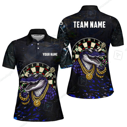 Custom Darts Team Jersey, Personalized Alligator Dart Jersey Shirt For Players With Name & Team Name