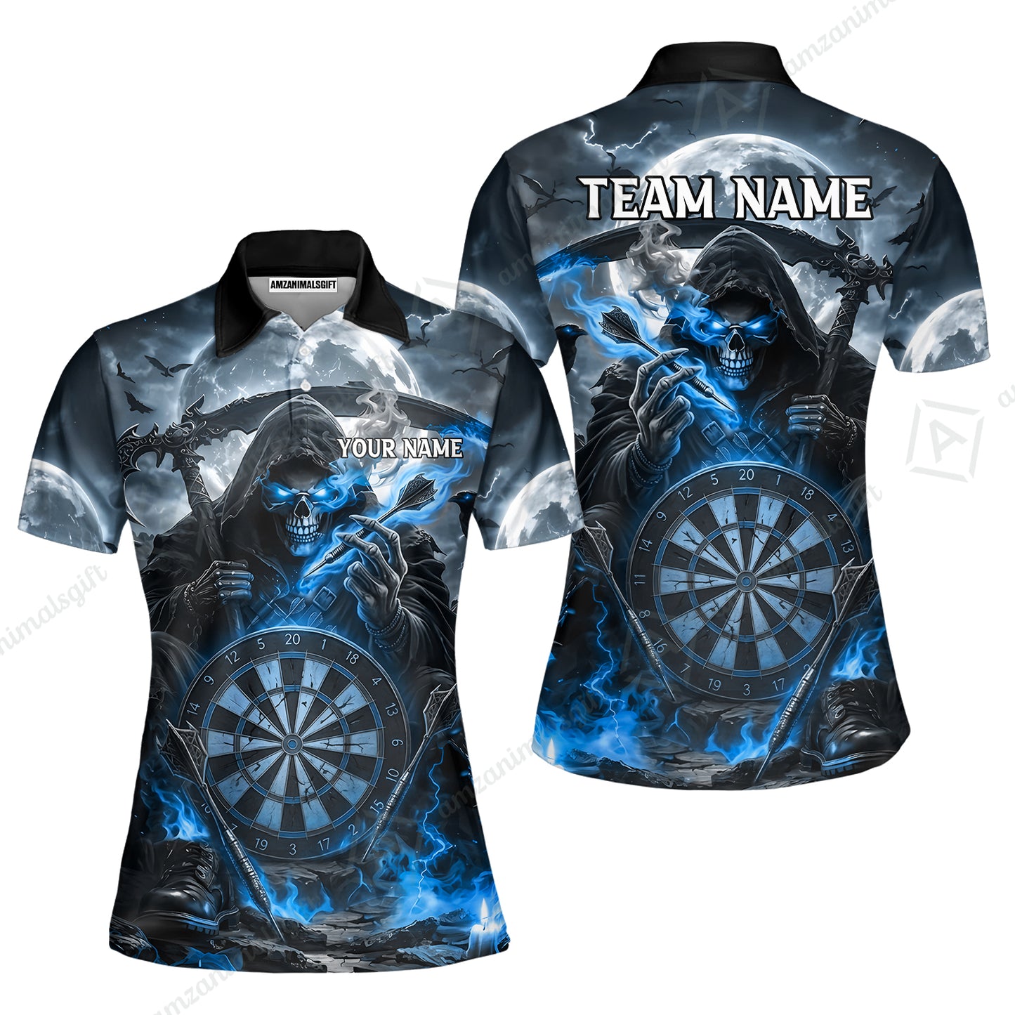 Women Polo||Blue
