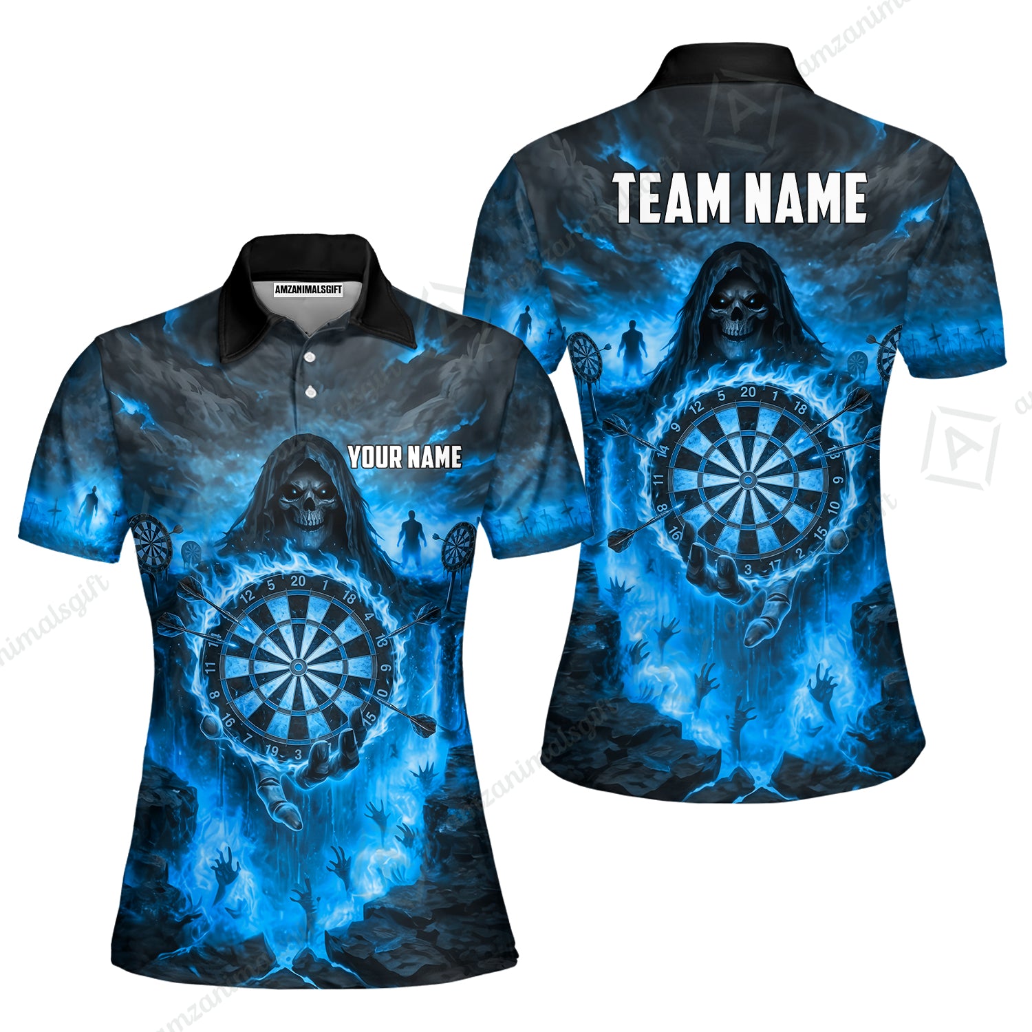Women Polo||Blue