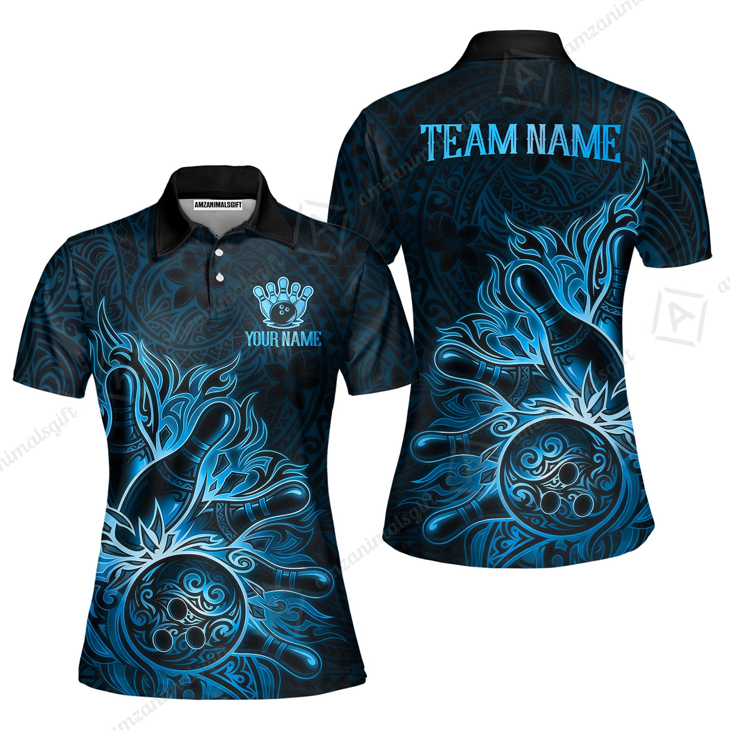 Women Polo||Blue