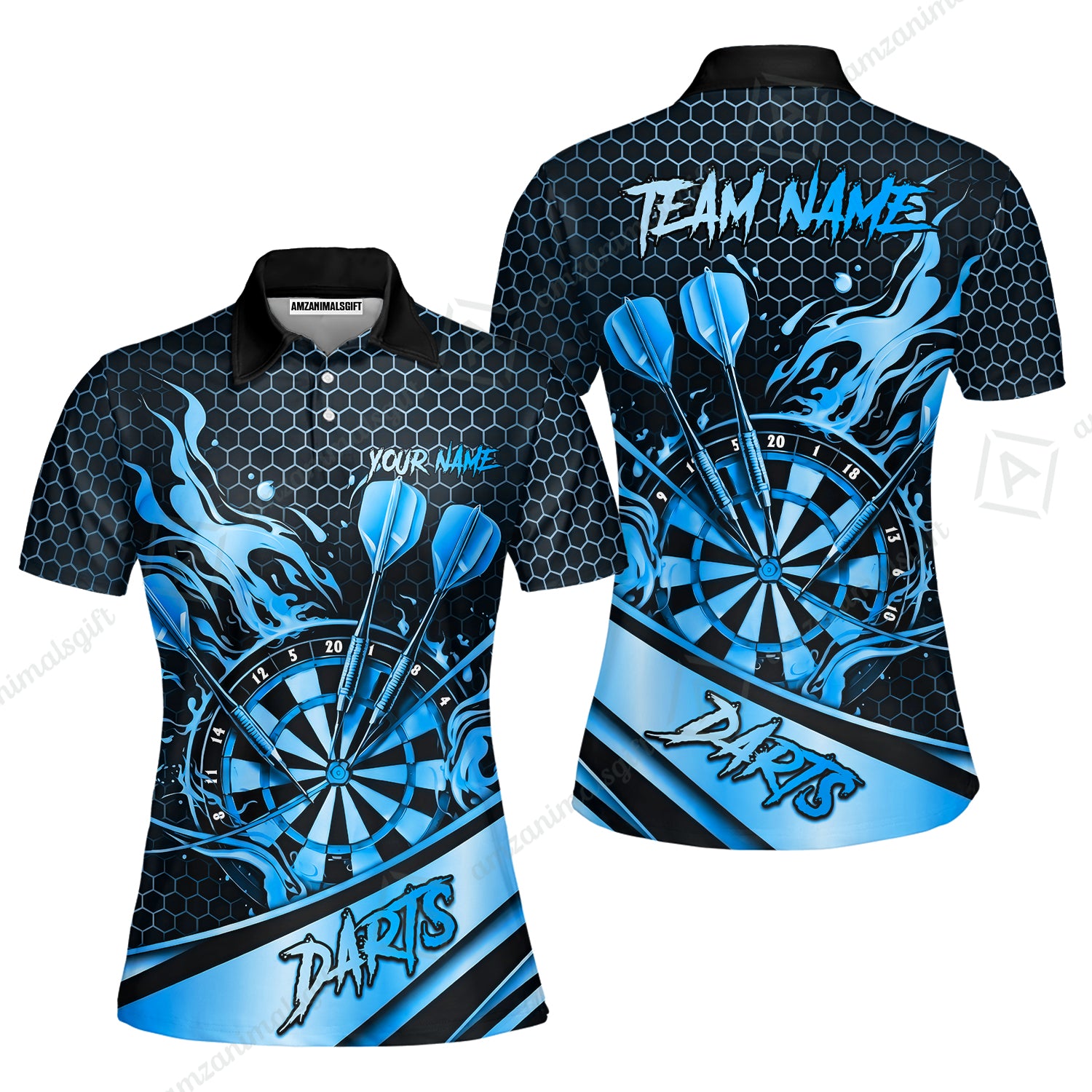 Women Polo Shirt||Blue