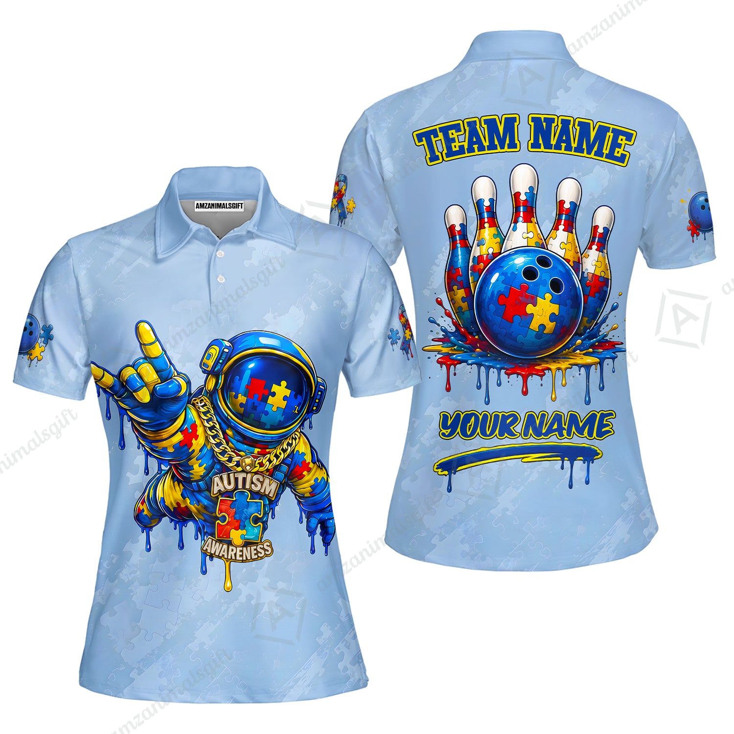 Women Polo||Blue