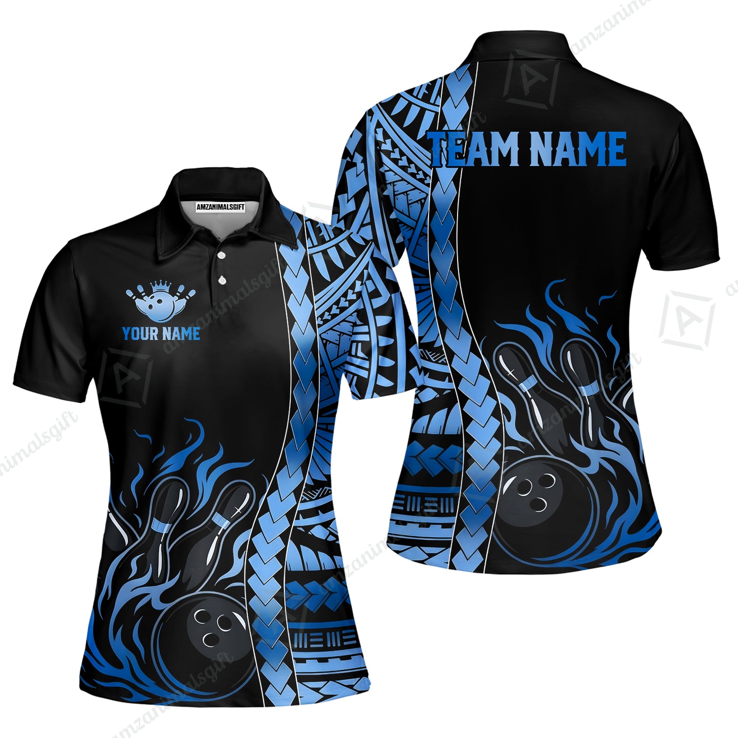 Women Polo||Blue