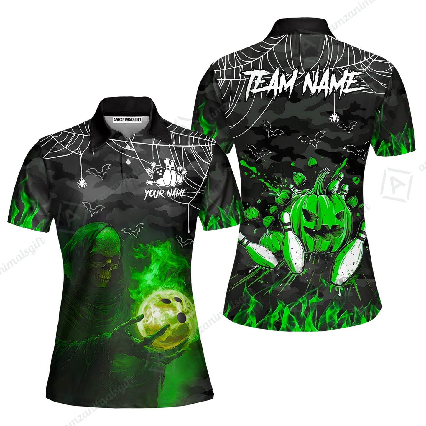 Women Polo||Green