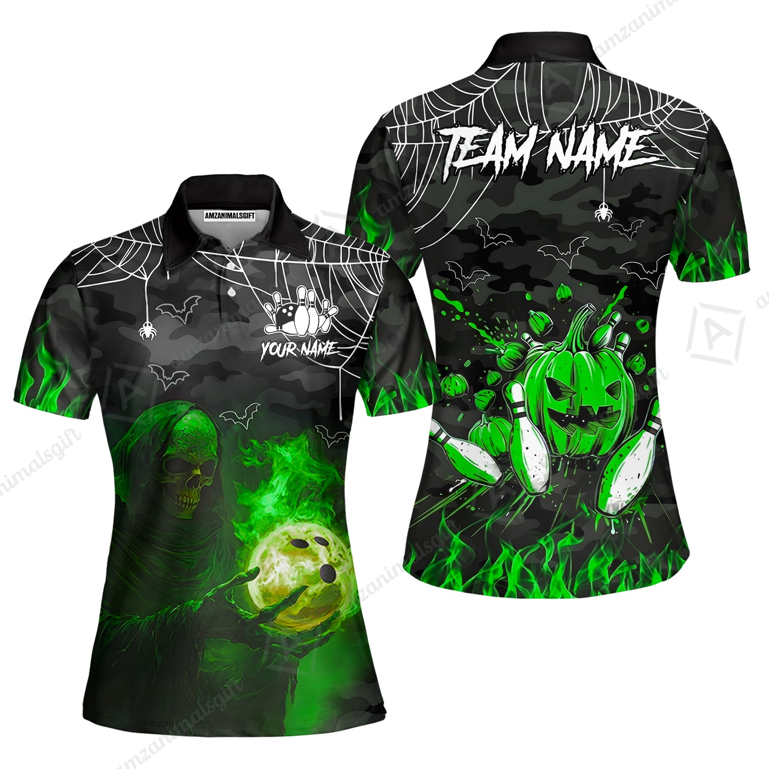 Women Polo||Green