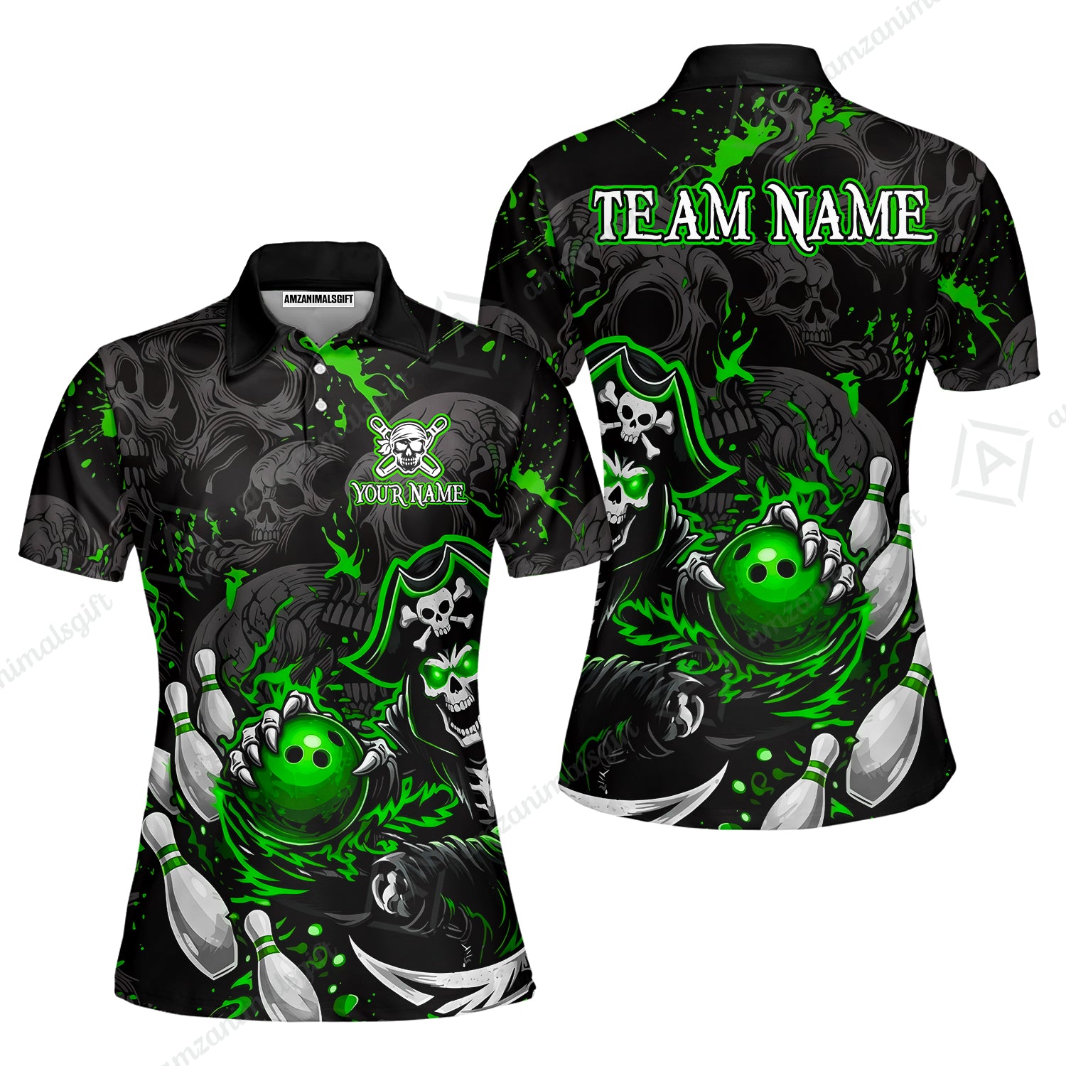 Women Polo||Green