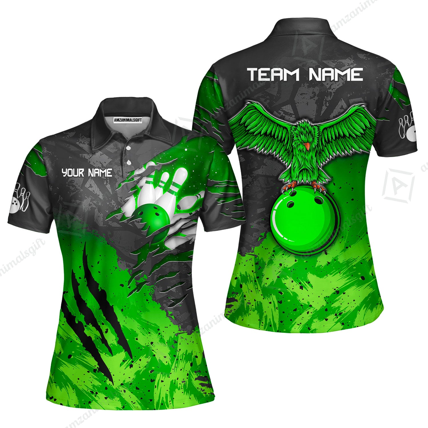 Women Polo||Green