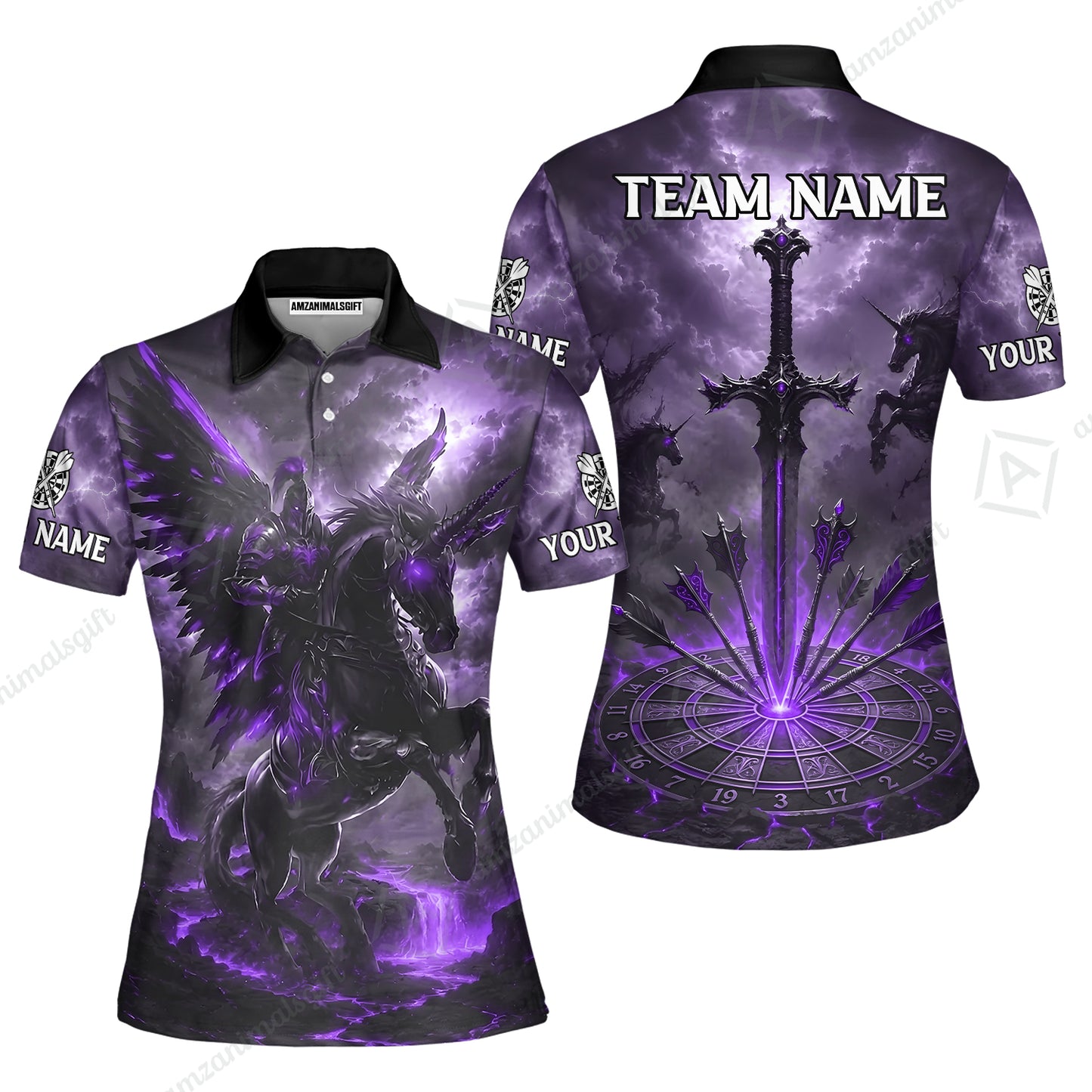 Women Polo Shirt||Purple