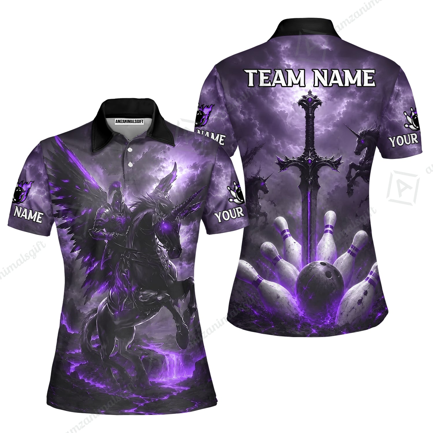Women Polo||Purple