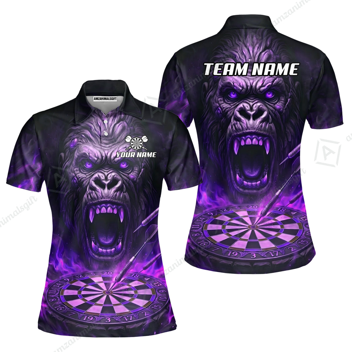 Women Polo Shirt||Purple