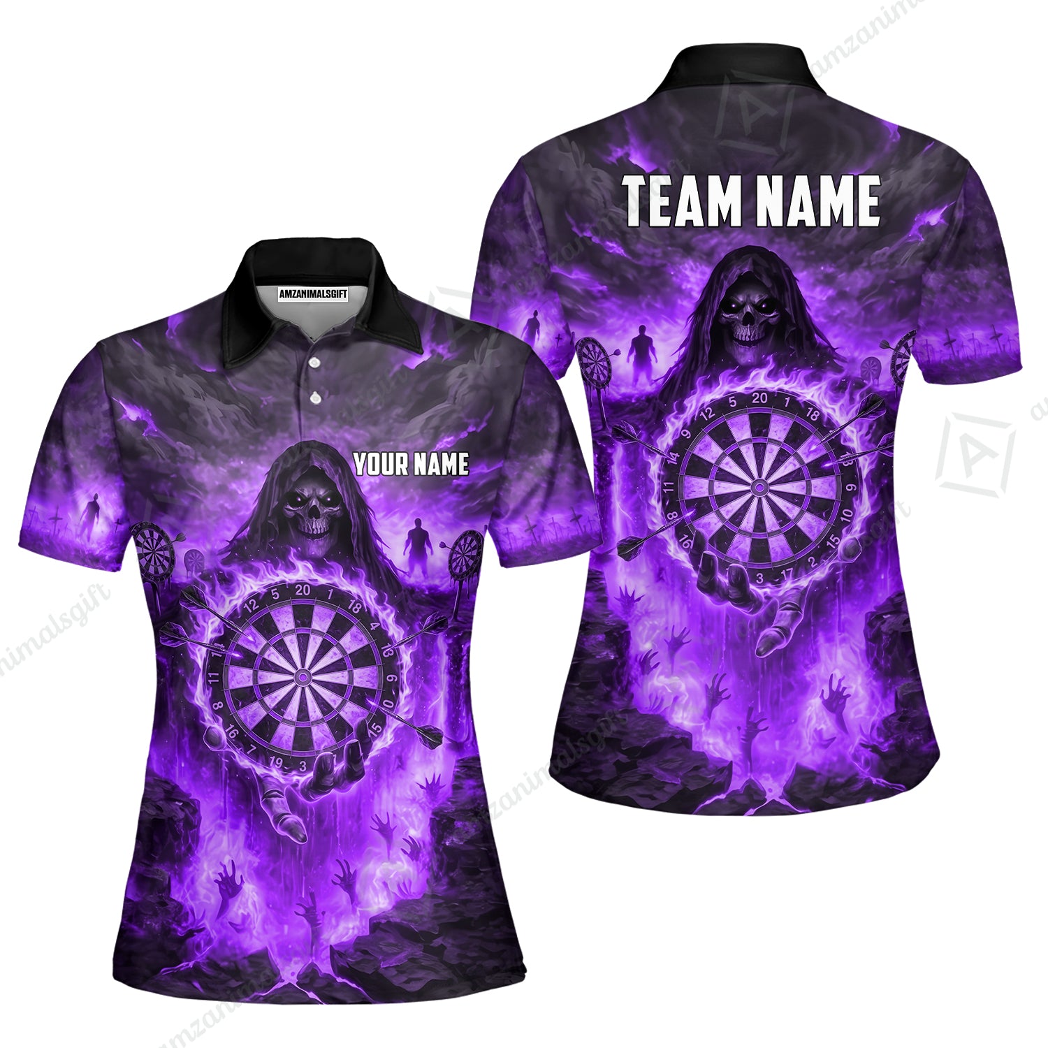 Women Polo||Purple