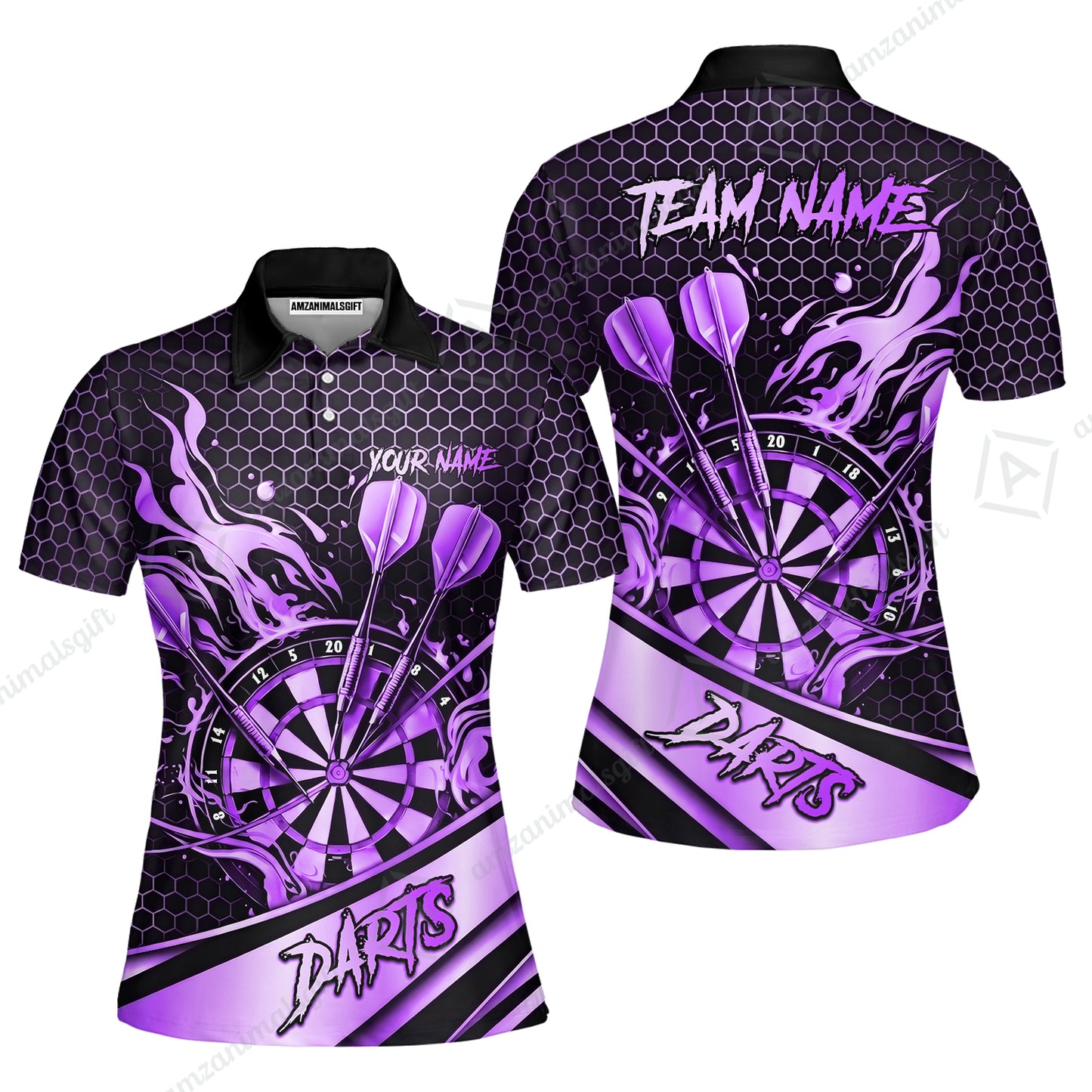 Women Polo Shirt||Purple