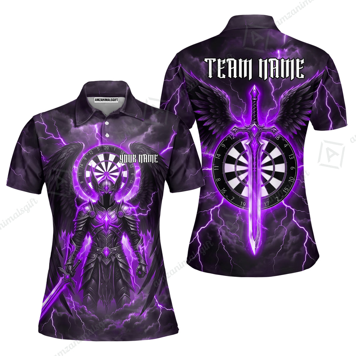 Women Polo Shirt||Purple