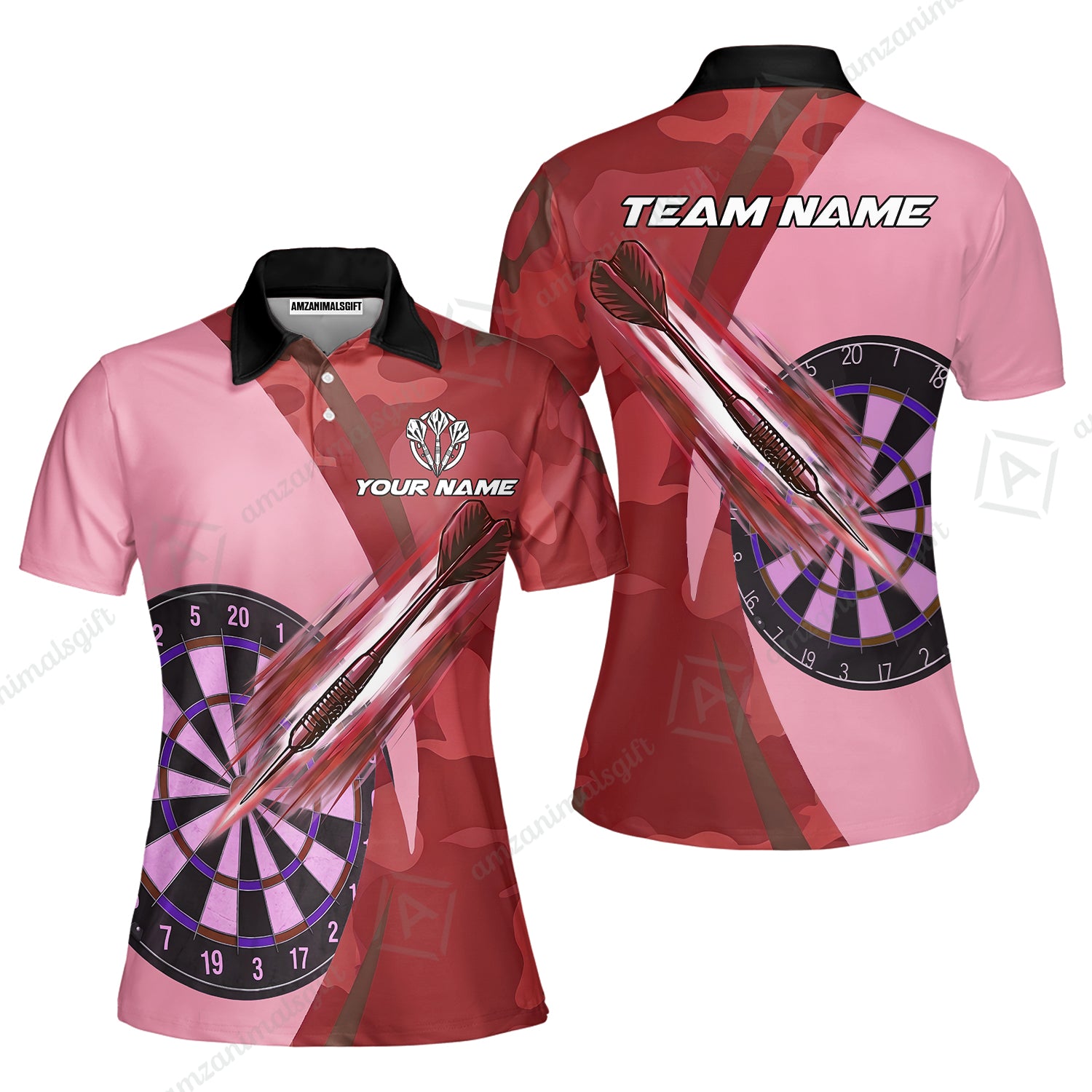Women Polo Shirt||Red